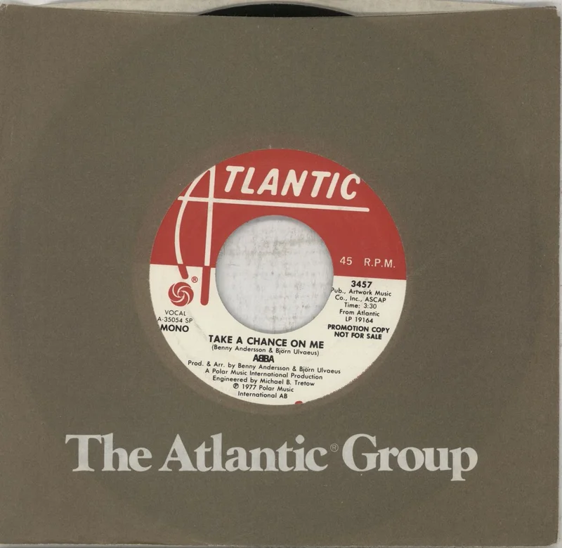 Abba Take A Chance On Me - Promo US Promo 7" vinyl