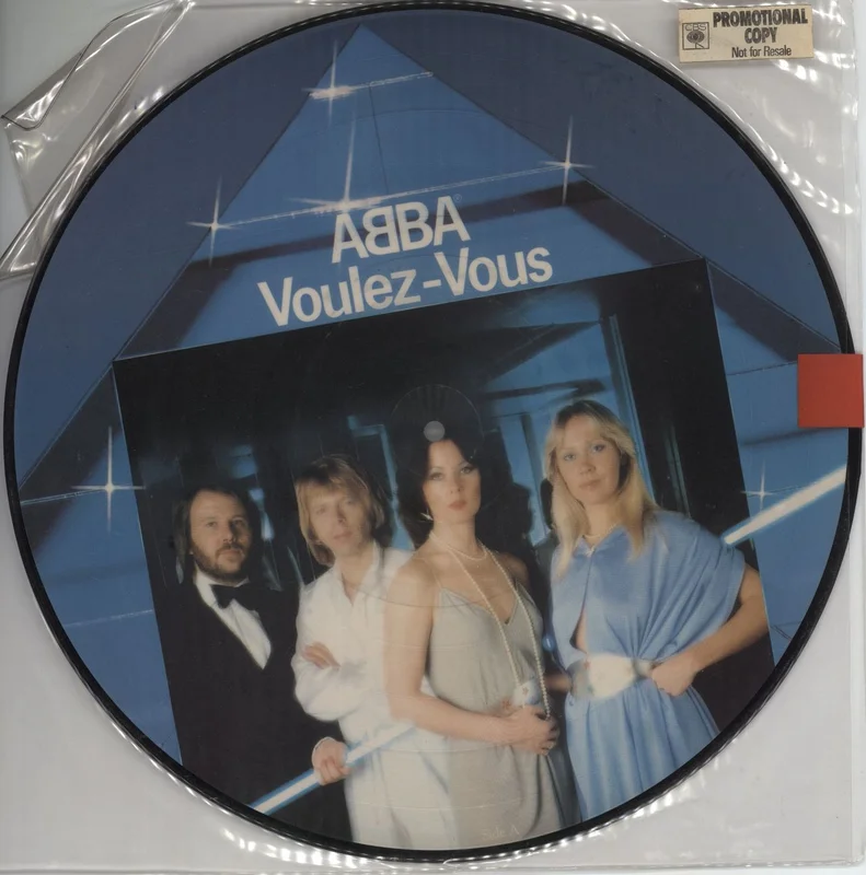 Abba Voulez Vous - Promo Stickered UK Promo Picture disc LP