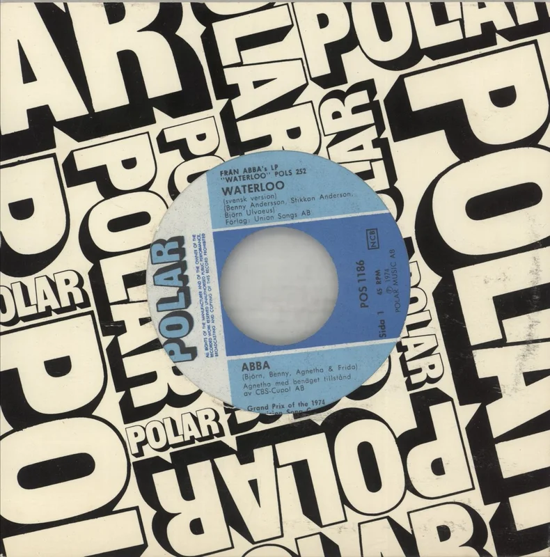 Abba Waterloo - Svensk Version Swedish 7" vinyl