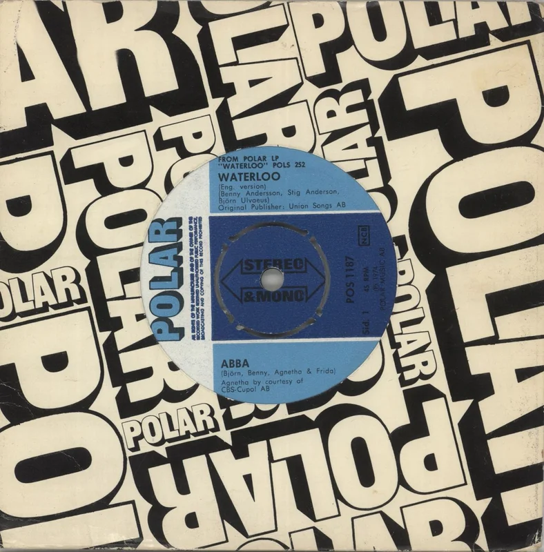 Abba Waterloo Swedish 7" vinyl
