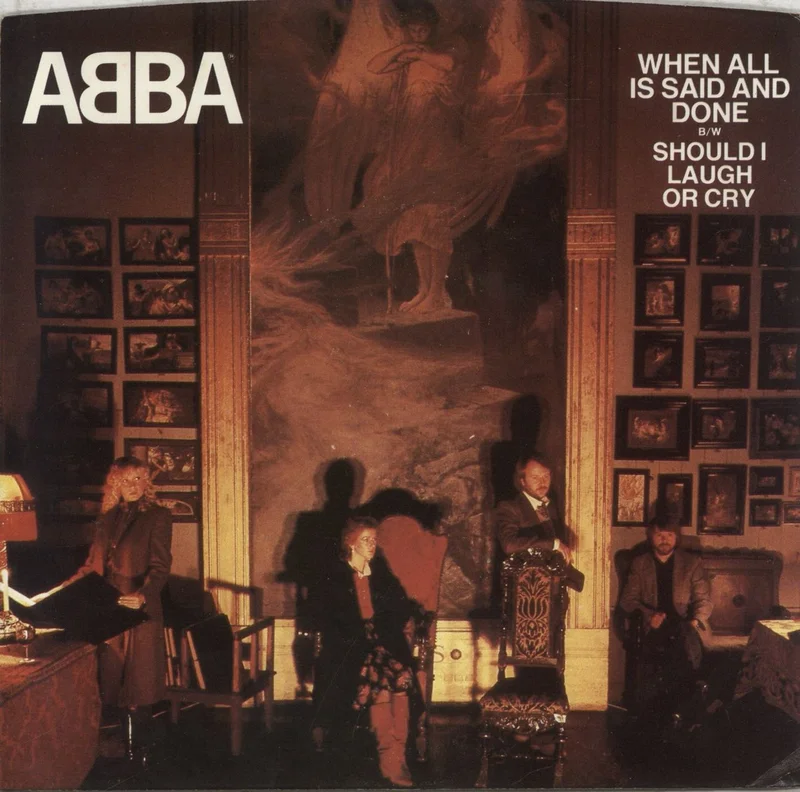 Abba When All Is Said And Done + P/S US 7" vinyl