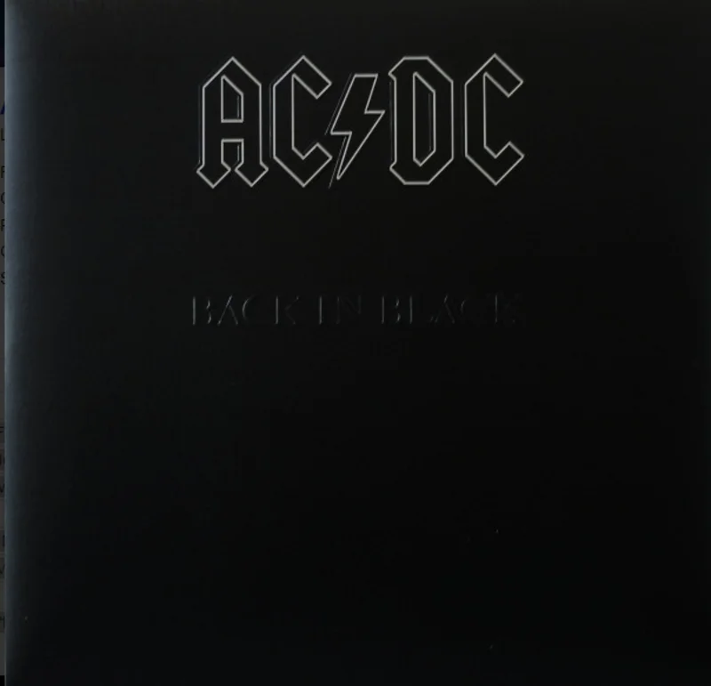 AC/DC - Back In Black (Quick Ship)