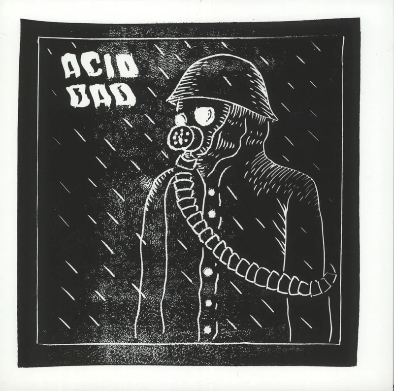 Acid Dad Die Hard / Bodies - Red Swirl Vinyl US 7" vinyl
