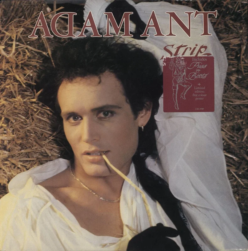 Adam Ant Strip + Poster UK Vinyl LP