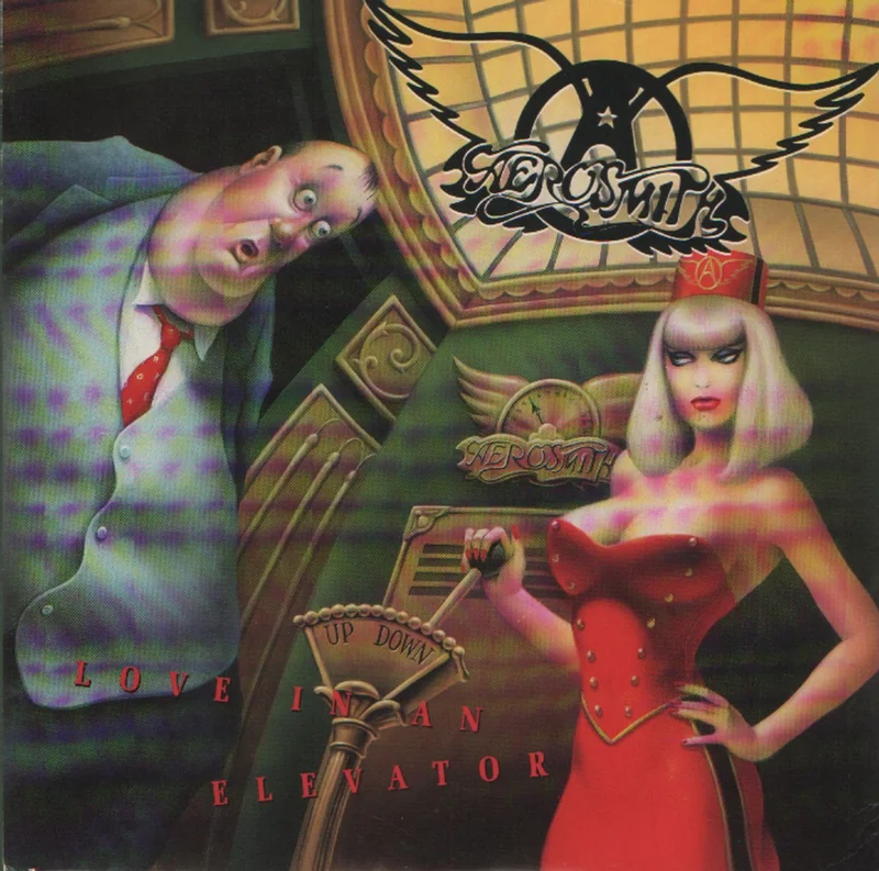 Aerosmith Love In An Elevator UK 7" vinyl