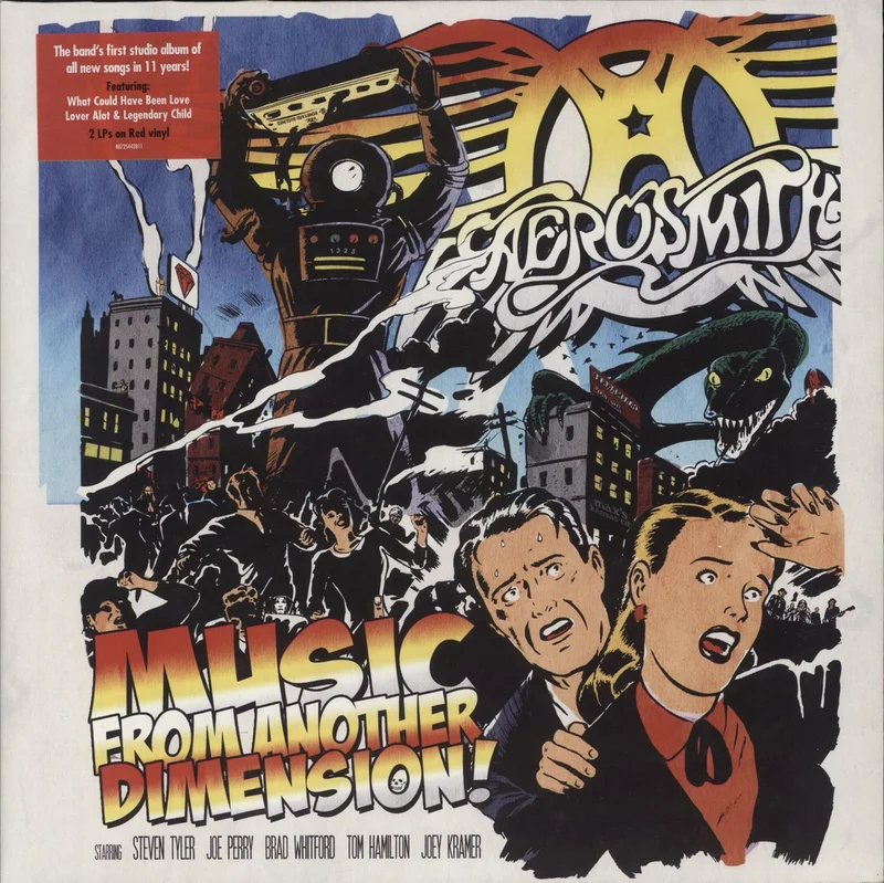 Aerosmith Music From Another Dimension - Red Vinyl UK 2-LP vinyl set