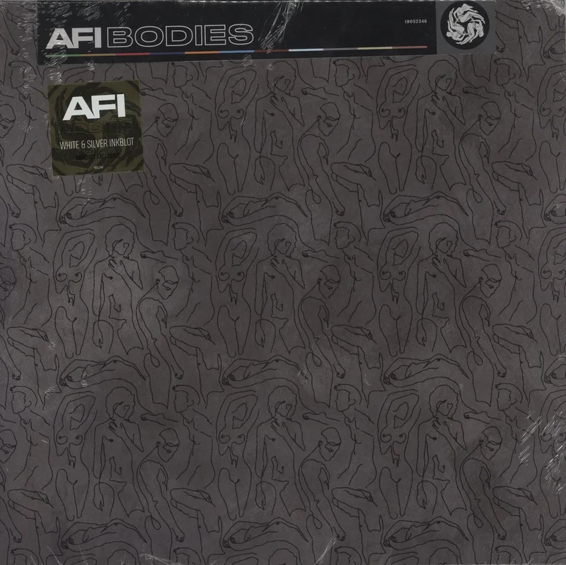 AFI Bodies - White & Silver Inkblot Vinyl US Vinyl LP