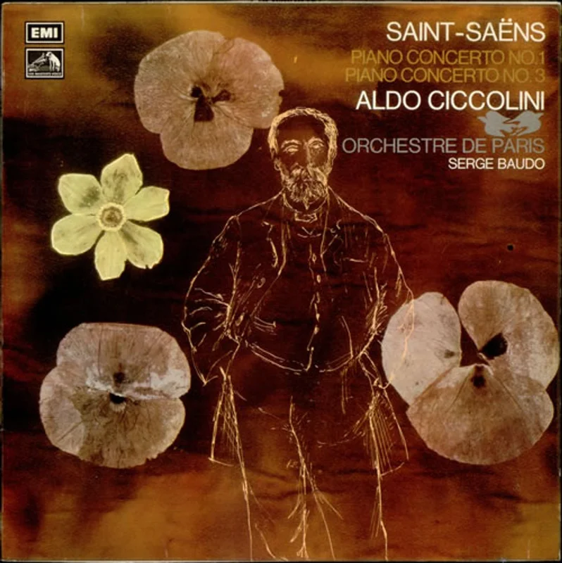 Aldo Ciccolini Saint-Sans: Piano Concerto No. 1 & Piano Concerto No. 3 UK Vinyl LP