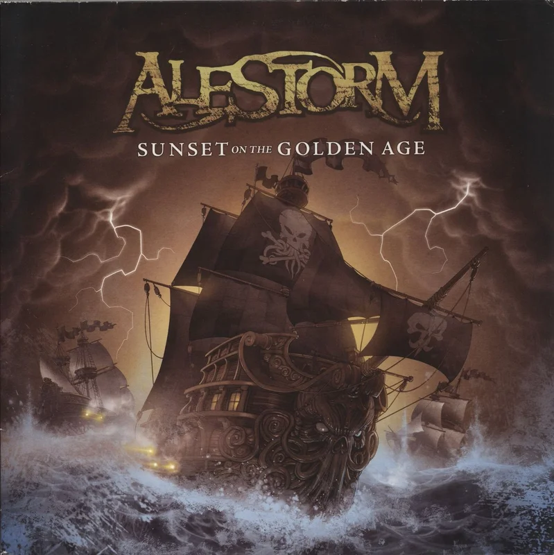 Alestorm Sunset On The Golden Age - Gold Vinyl Austrian 2-LP vinyl set