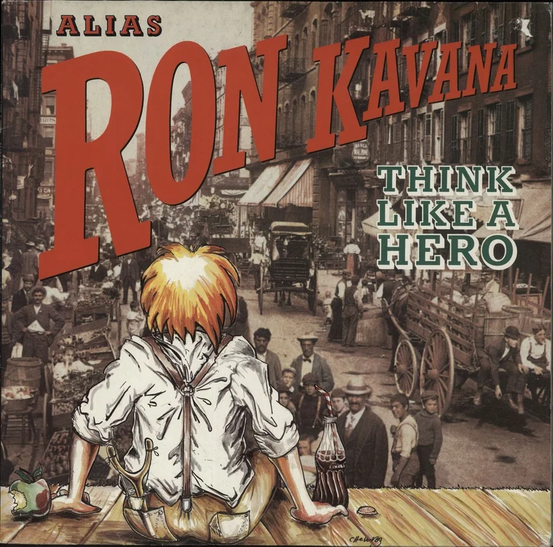 Alias Ron Kavana Think Like A Hero + Poster + Lyric insert + Inserts German Vinyl LP