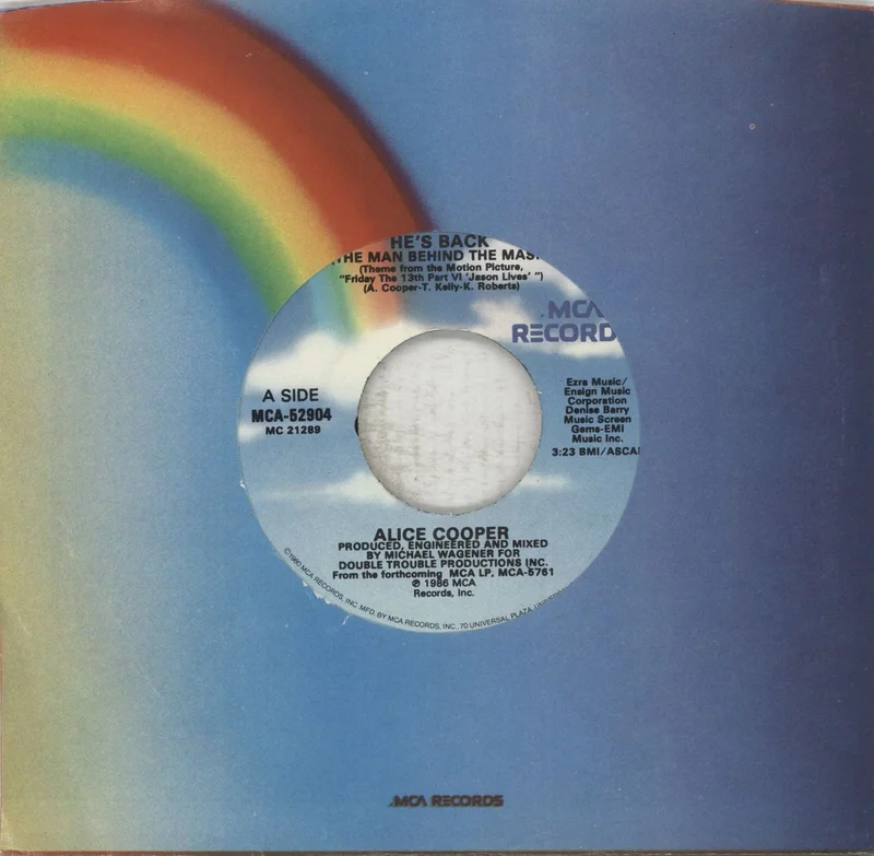 Alice Cooper He's Back (The Man Behind The Mask) US 7" vinyl