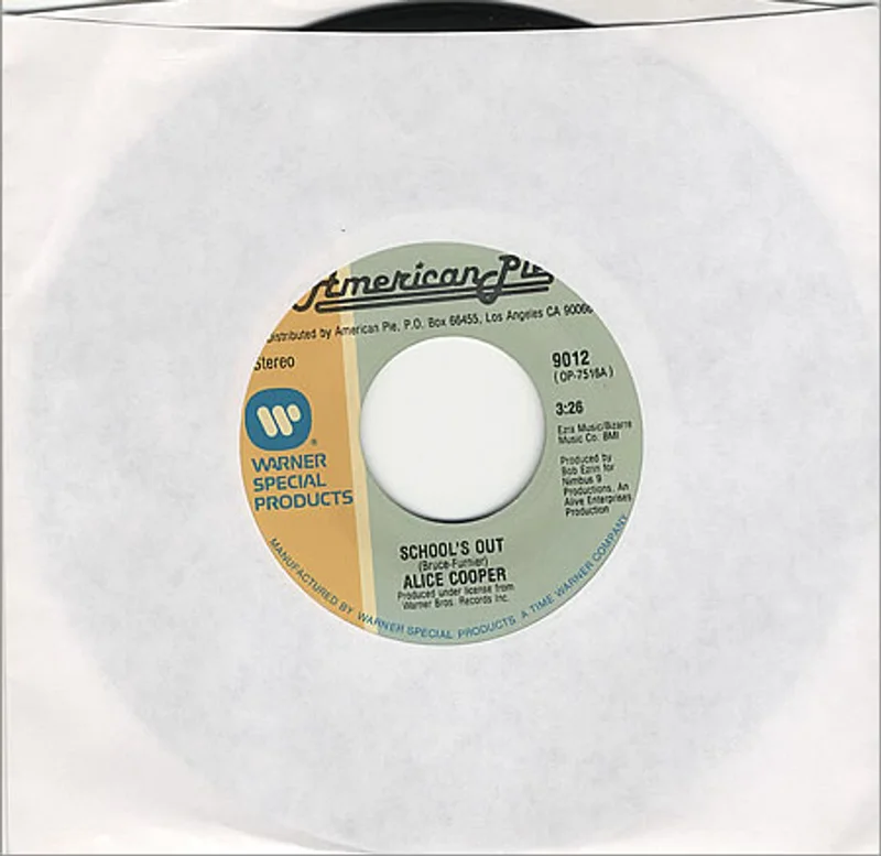 Alice Cooper School's Out US 7" vinyl