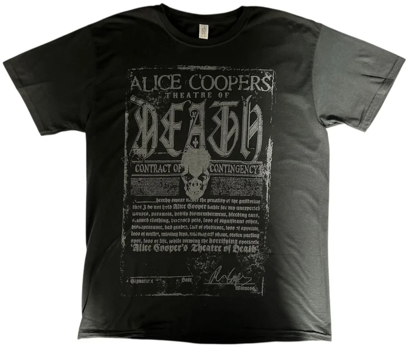Alice Cooper Theatre Of Death Tour 2009 UK T-shirt
