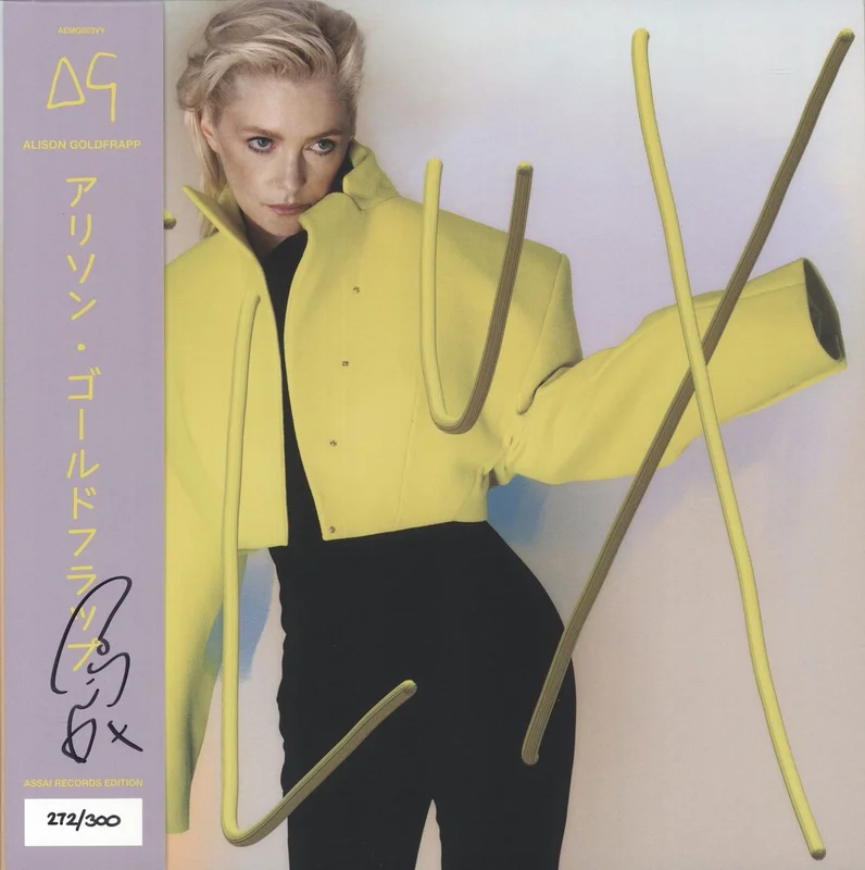 Alison Goldfrapp Flux - Acid Yellow Vinyl + Signed Print + Obi UK Vinyl LP