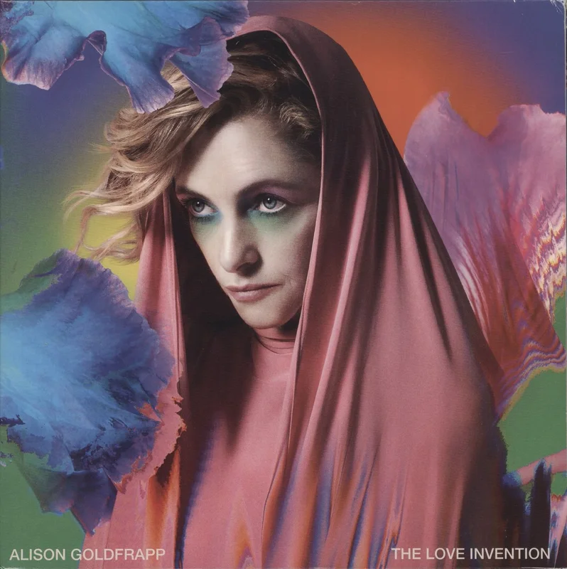 Alison Goldfrapp The Love Invention - Pink & White Swirl Vinyl + Signed Print UK Vinyl LP