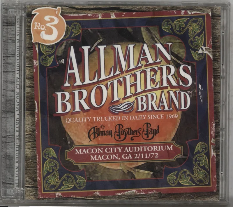 Allman Brothers Band Macon City Auditorium Macon, GA 2/11/72 Japanese 2-disc CD/DVD set