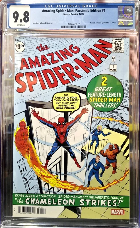 Amazing Spider-Man #1 [CGC 9.8] [Facsimile Edition] [Comic book]