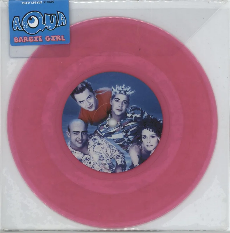 Aqua Barbie Girl - Pink Vinyl - RSD17 UK 7" vinyl
