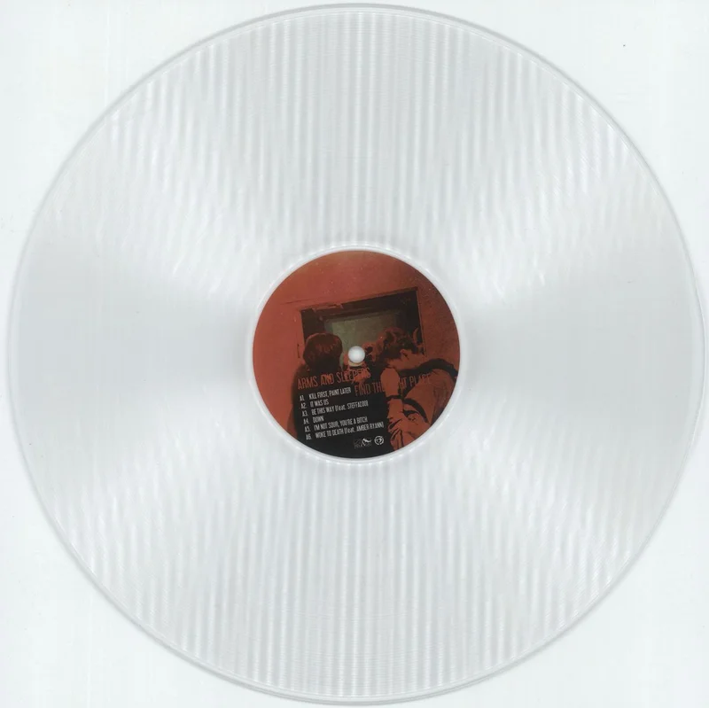 Arms And Sleepers Find The Right Place - Clear Lathe Cut Plexiglass US Vinyl LP
