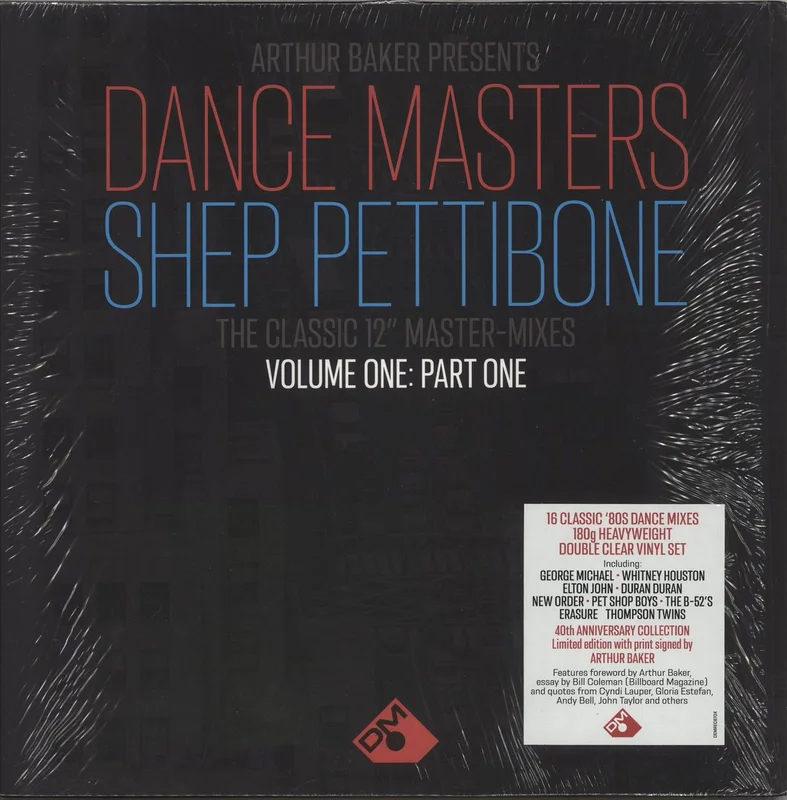 Arthur Baker Dance Masters - Shep Pettibone Volume One: Part One - 180 Gram Clear Vinyl - Shrink UK 2-LP vinyl set