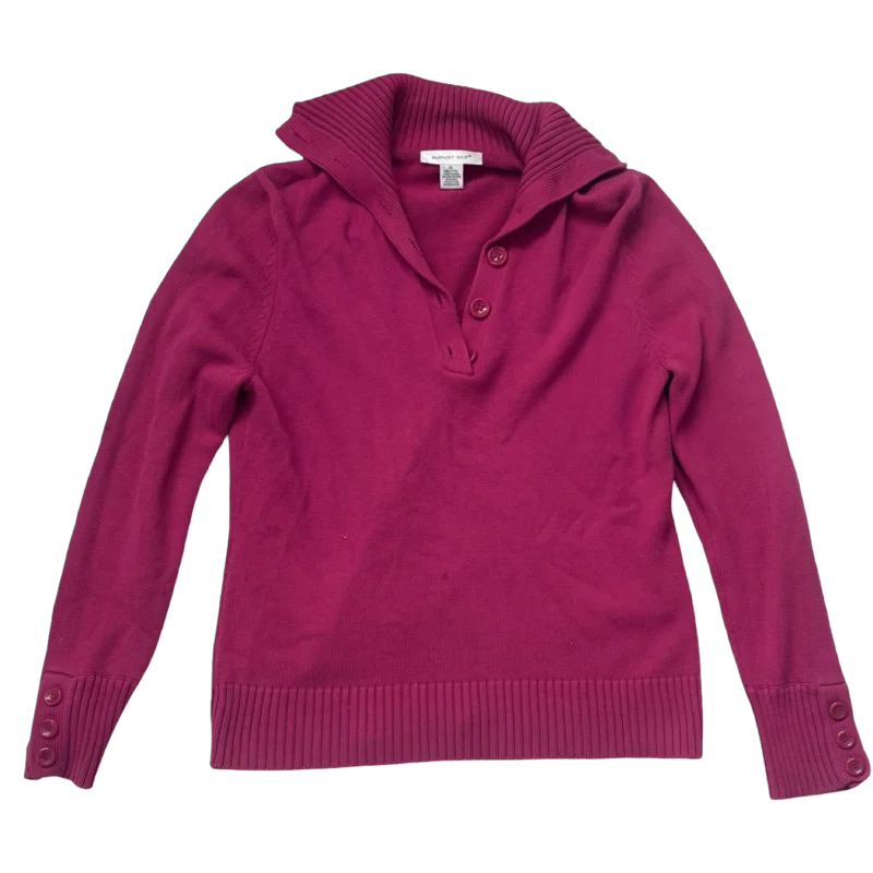August Silks Polo Sweater