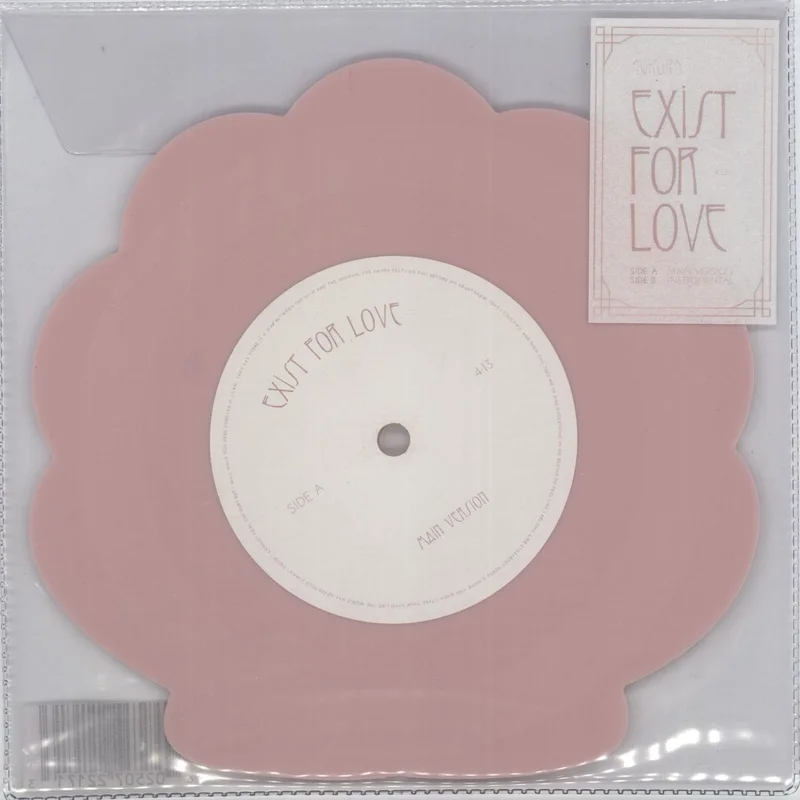 Aurora (00S) Exist For Love - Pink Clamshell Shaped Vinyl UK 7" vinyl