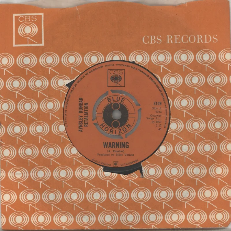 Aynsley Dunbar Warning UK 7" vinyl