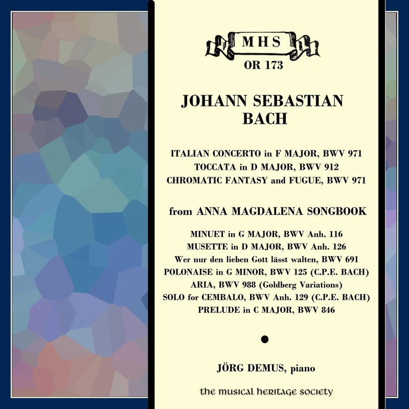 Bach: Italian Concerto, Chromatic Fantasy & Fugue and Other Works - Jrg Demus