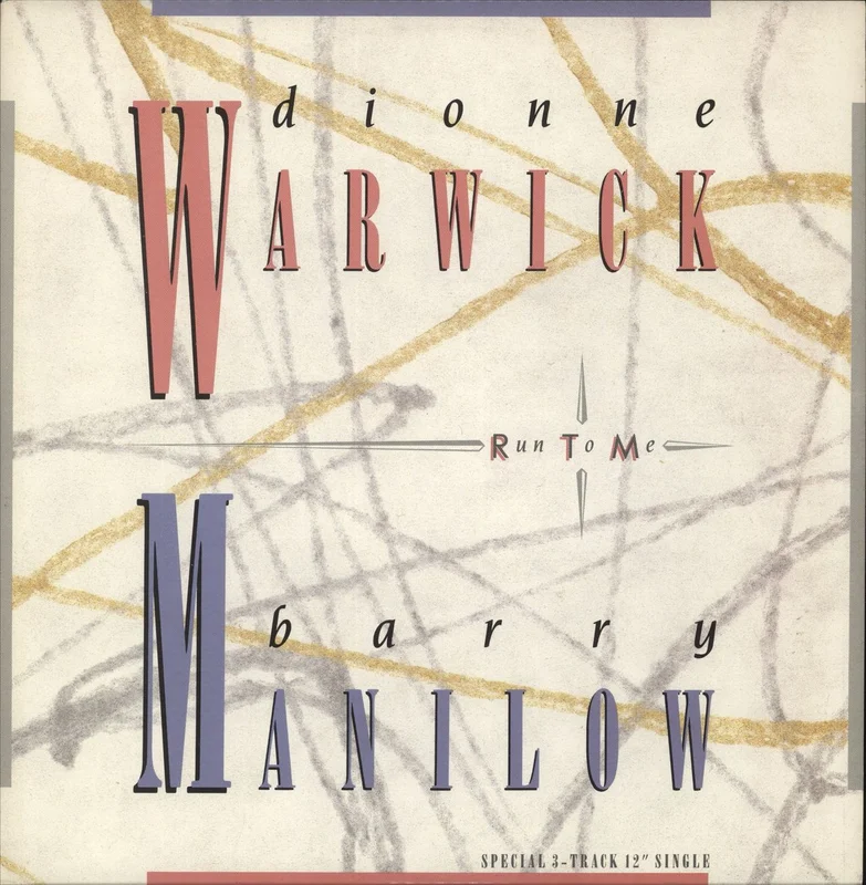 Barry Manilow Run To Me - With Dionne Warwick UK 12" vinyl