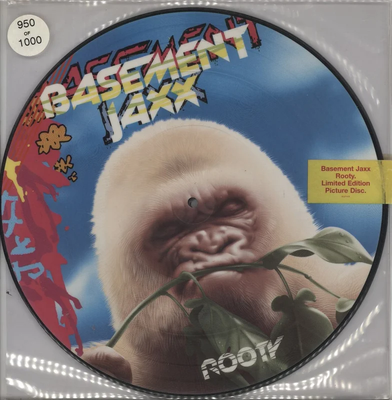 Basement Jaxx Rooty - Limited Picture Disc - Opened Sticker PVC Sleeve UK Picture disc LP