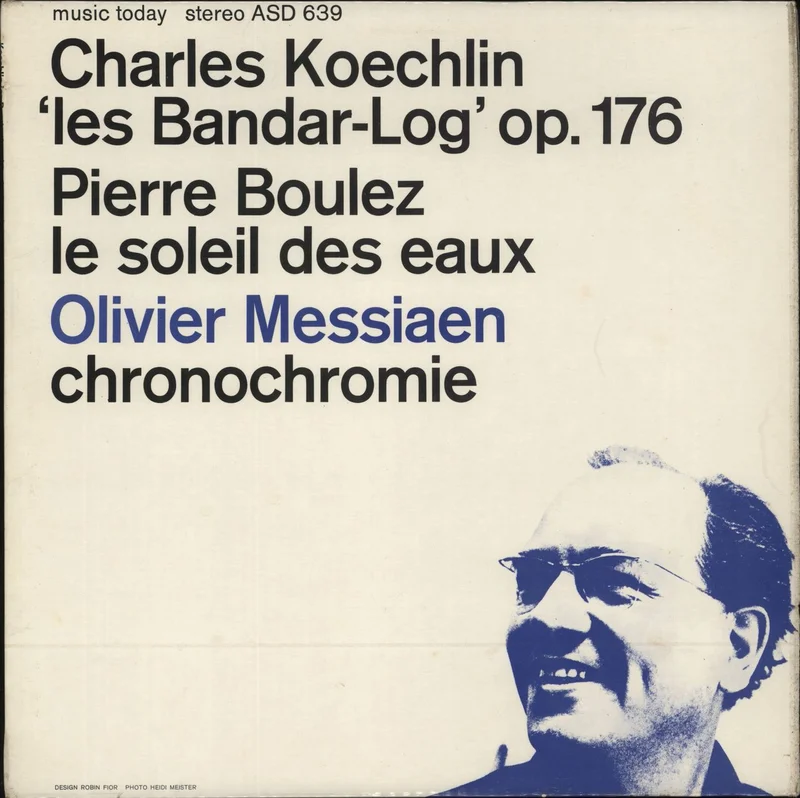 BBC Symphony Orchestra Le Soleil Des Eaux / Chronochromie / Les Bandar-Log UK Vinyl LP