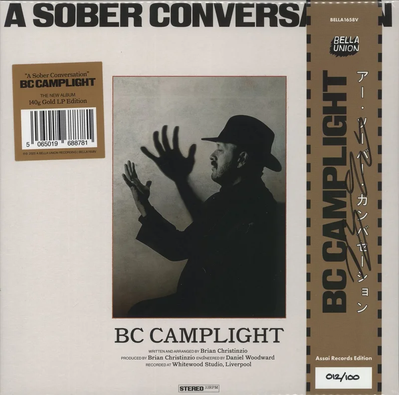 BC Camplight A Sober Conversation - Autographed - Assai Records Edition - Gold Vinyl UK Vinyl LP