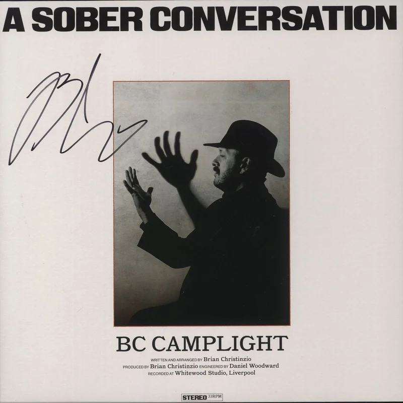 BC Camplight A Sober Conversation - Autographed - Gold Vinyl UK Vinyl LP