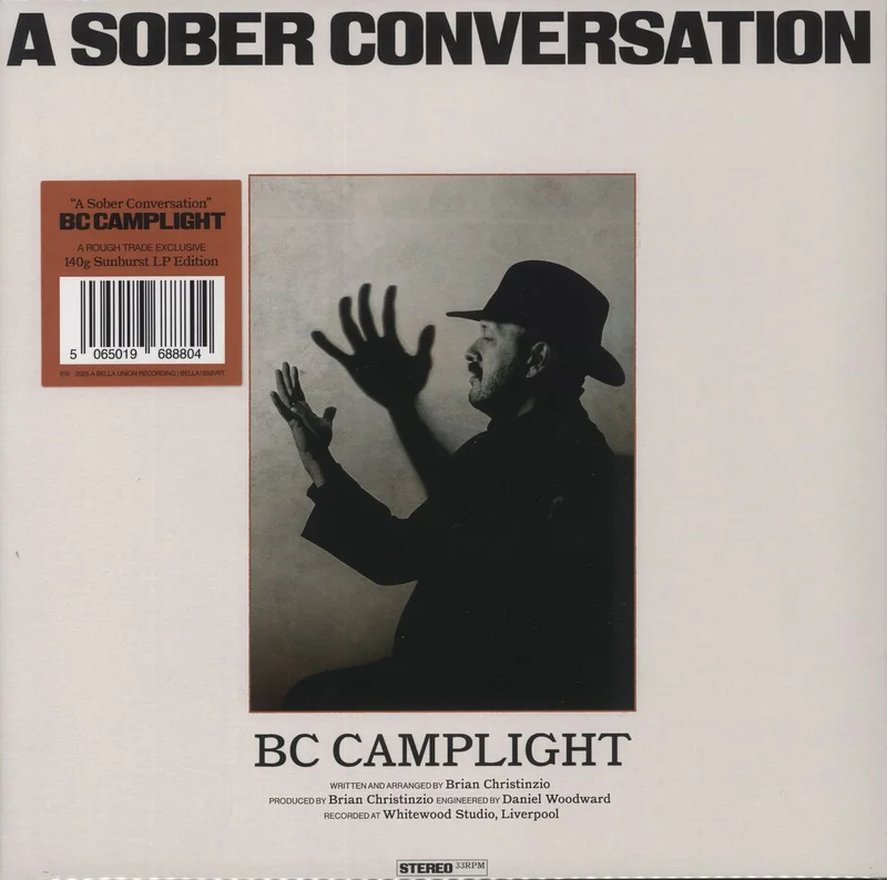 BC Camplight A Sober Conversation - Sunburst Marbled Vinyl UK Vinyl LP