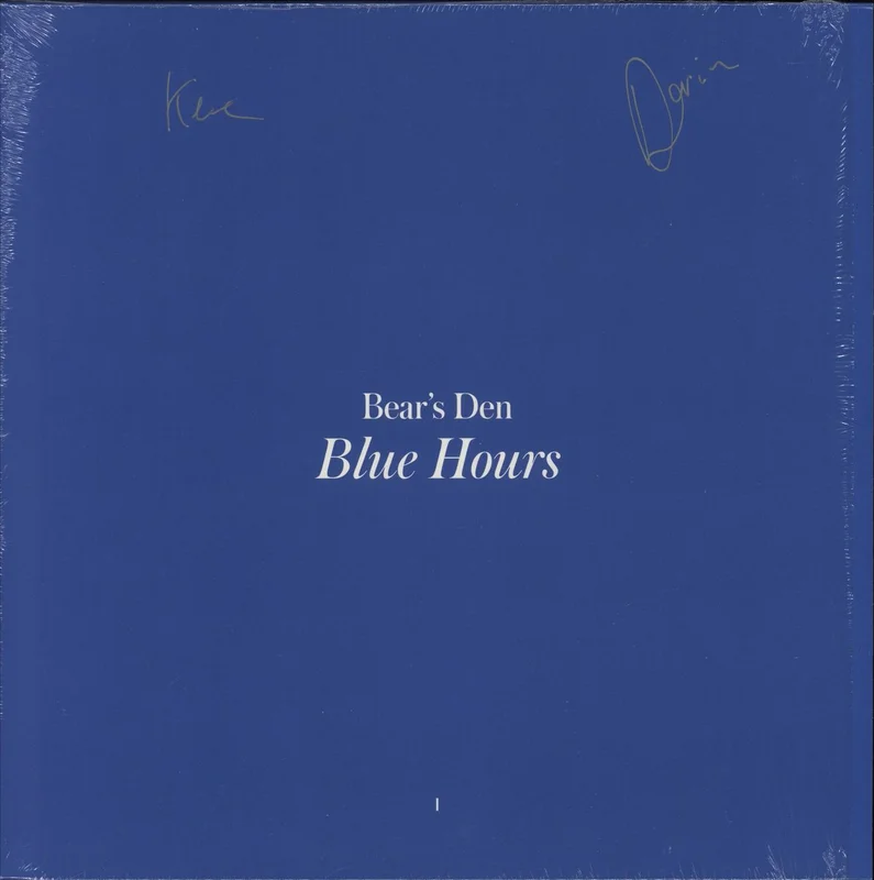Bear's Den Blue Hours - Blue Vinyl - Autographed UK Vinyl LP