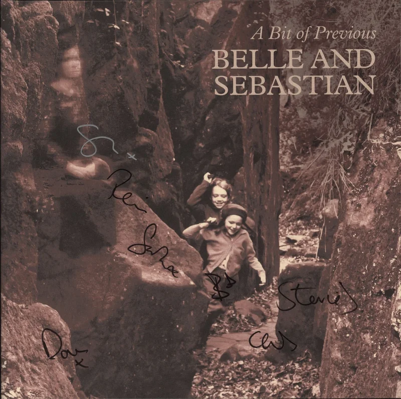 Belle & Sebastian A Bit Of Previous + 7" single - Autographed UK Vinyl LP