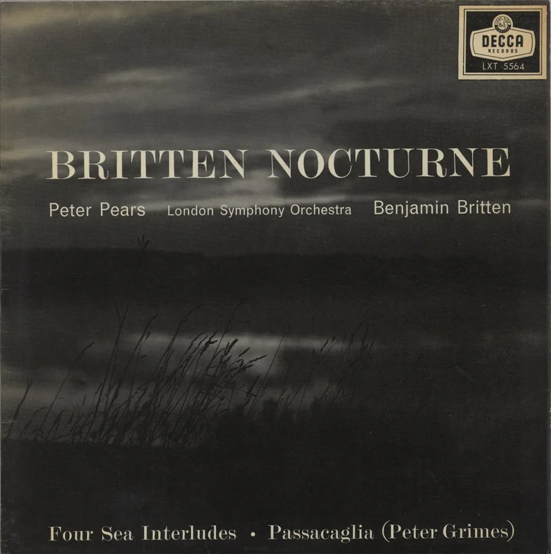 Benjamin Britten Britten: Nocturne/ Four Sea Interludes and Passacaglia UK Vinyl LP