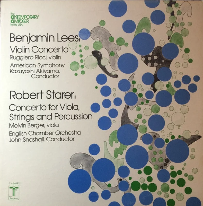 Benjamin Lees - Violin Concerto / Concerto For Viola, Strings And Percussion