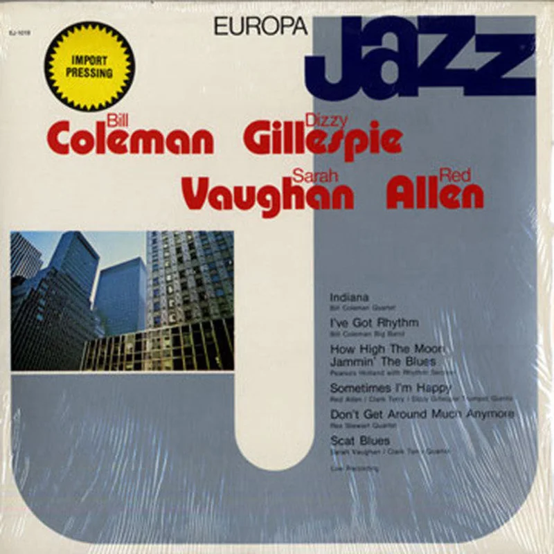 Bill Coleman, Dizzy Gillespie, Sarah Vaughan, Henry "Red" Allen - Europa Jazz
