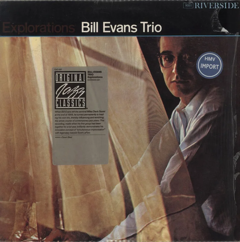 Bill Evans (Piano) Explorations - Shrink + Hype-Sticker US Vinyl LP