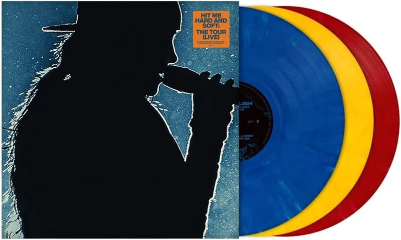 Billie Eilish Hit Me Hard And Soft: The Tour (Live) - Blue, Yellow & Red Vinyl + Lenticular Insert UK 3-LP vinyl set