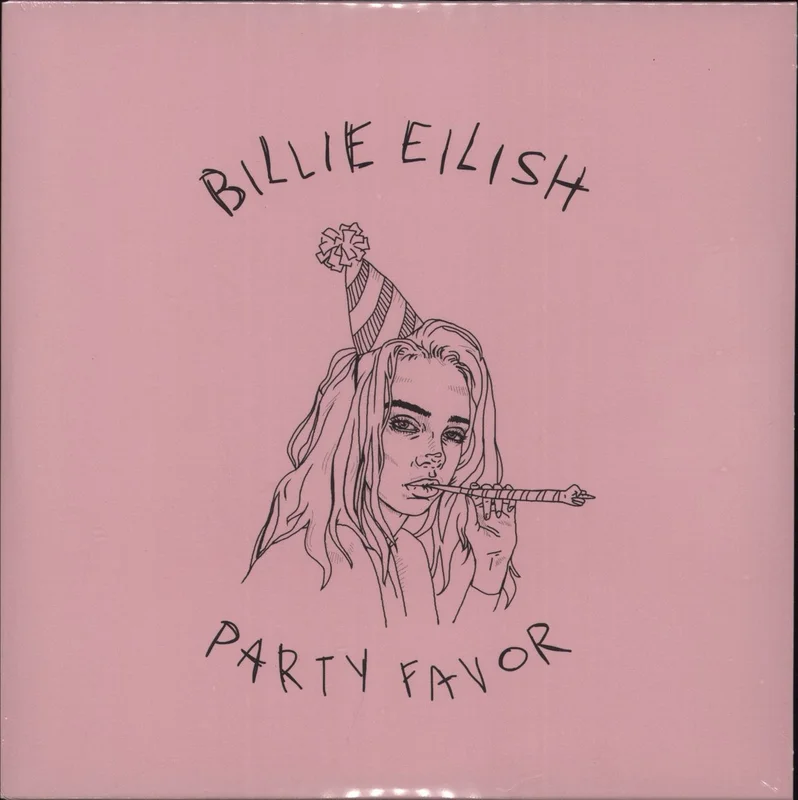Billie Eilish Party Favor - Pink Vinyl + Sealed UK 7" vinyl