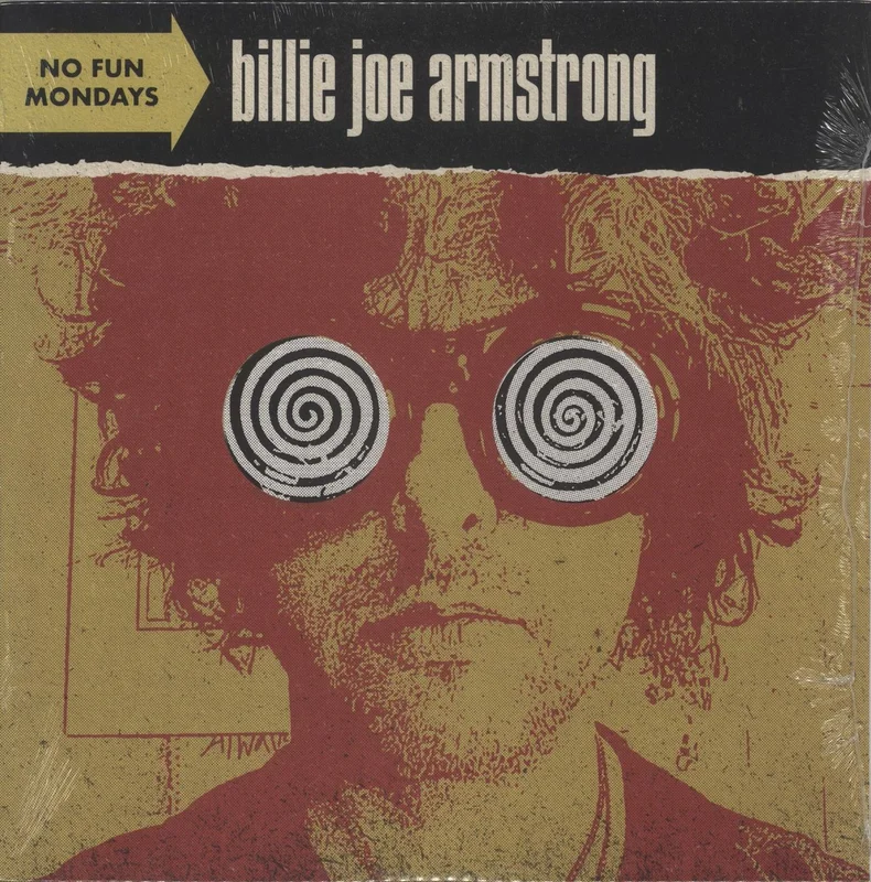 Billie Joe Armstrong No Fun Mondays - Baby Blue Vinyl/ Glow in the Dark Sleeve - Sealed UK Vinyl LP
