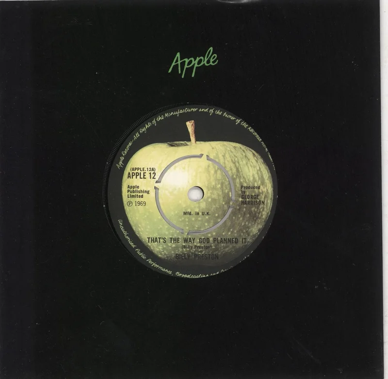 Billy Preston That's The Way God Planned It - 4pr UK 7" vinyl