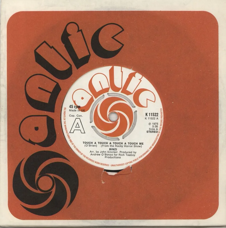 Binzi Touch A Touch A Touch A Touch Me UK 7" vinyl