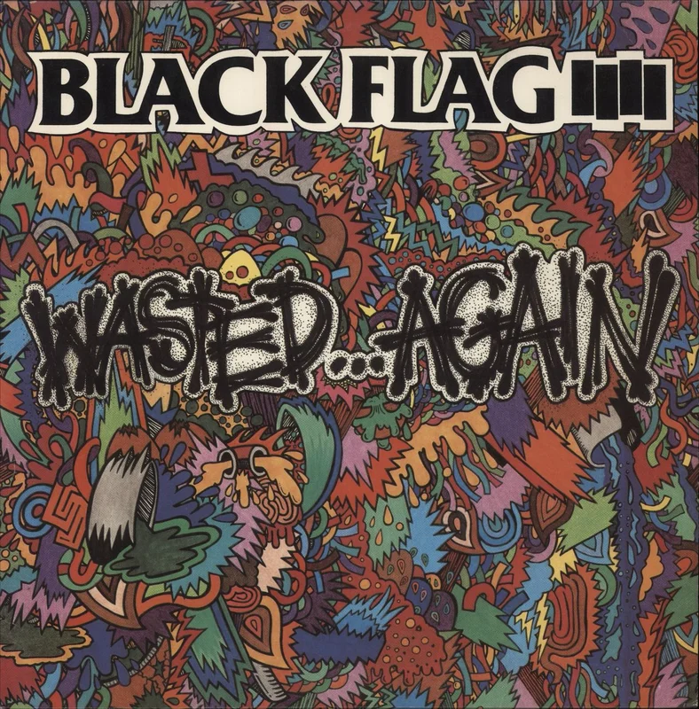 Black Flag Wasted...Again - BLue Vinyl US Vinyl LP