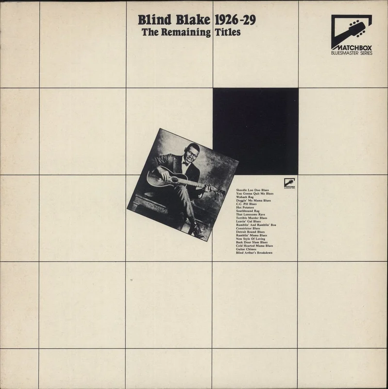Blind Blake 1926-29 The Remaining Titles UK Vinyl LP