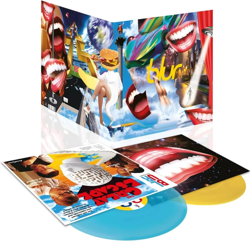 Blur The Great Escape - 30th Anniversary - Yellow & Turquoise Vinyl - Sealed UK 2-LP vinyl set