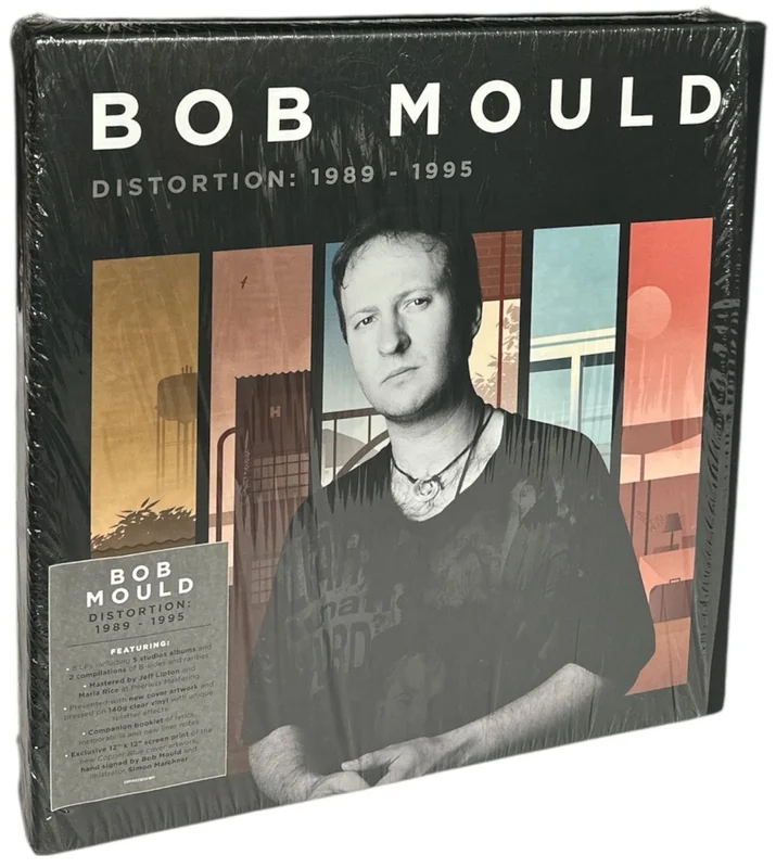 Bob Mould Distortion: 1989 - 1995 - Clear & Splatter Vinyl - Autographed Print UK Vinyl box set