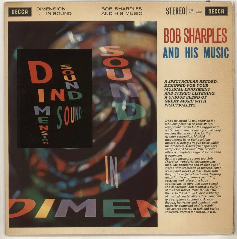 Bob Sharples Bob Sharples & His Music - Dimension In Sound UK Vinyl LP